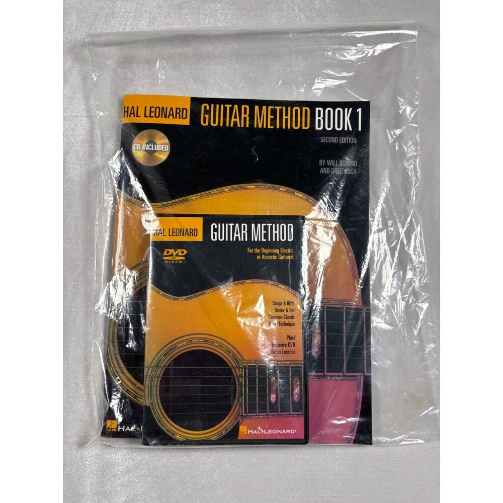 Lot 2 Hal Leonard Guitar Method Book 1 w CD & DVD Beginner Guitar Lessons